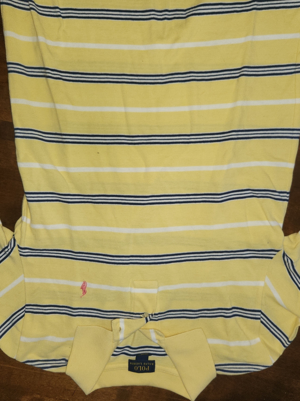 Polo by Ralph Lauren Yellow Striped Cotton Sweater